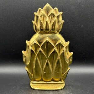 Virginia Metalcrafters Newport Brass Pineapple Bookend Doorstop Door Stopper